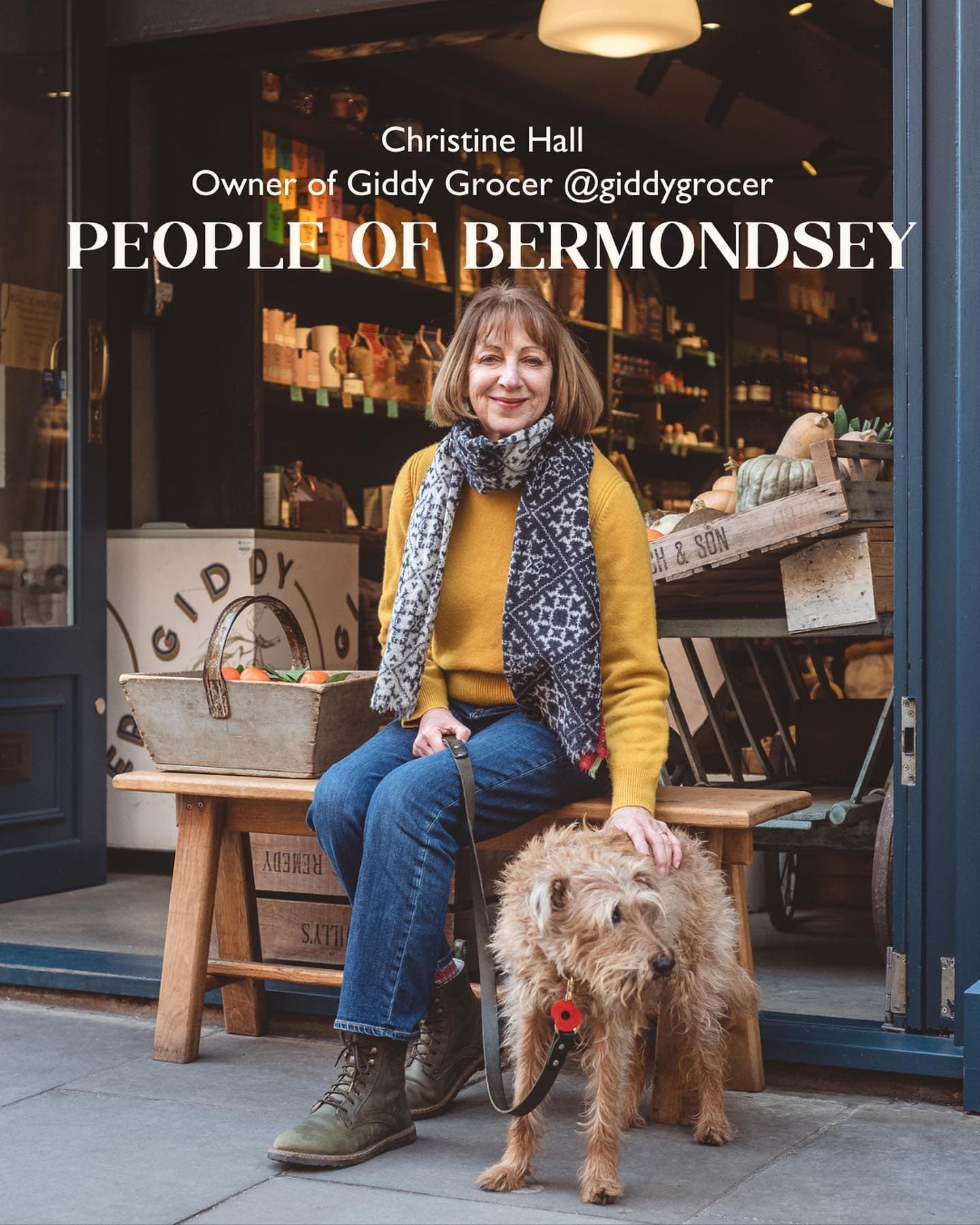 Christine Hall, owner of Giddy Grocer, on Bermondsey Street.